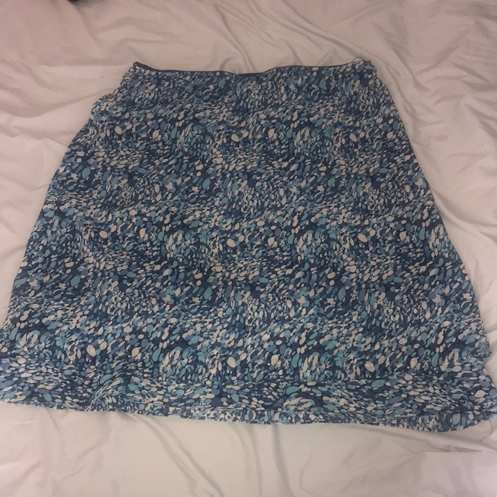 blue skirt
